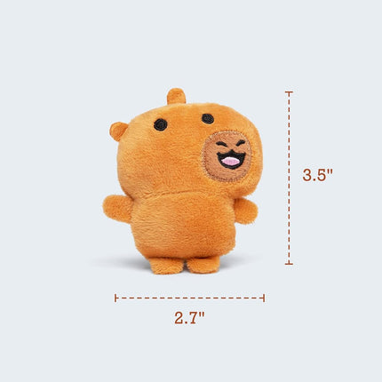 Emotional Support Capybaras by Relatable, Cuddly Stuffed Animals and Plushies Set, Includes 5 Capybara Plush Toys with Carrying Basket, Cute Stuff and Great Gift for Loved Ones of All Ages