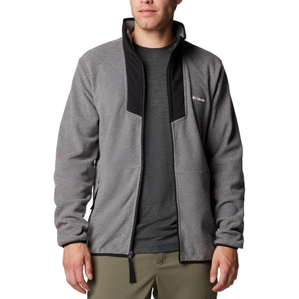 Columbia Men's Sequoia Grove Full Zip Fleece, City Grey Heather/Black, XS