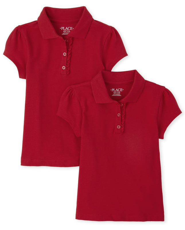 The Children's Place Girls Short Sleeve Ruffle Piq