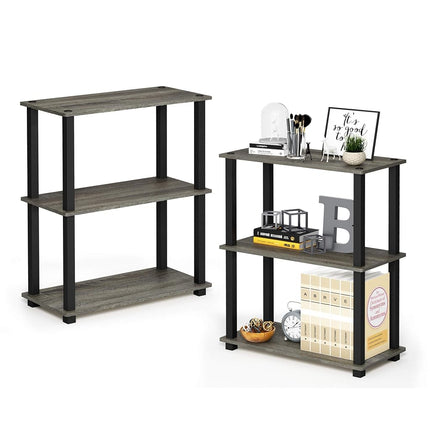 Furinno TURN-S-TUBE Set of 2. 3-Tier Tool-Free Cor