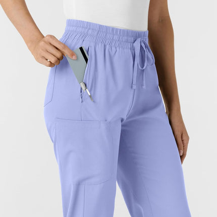 WonderWink Women's Jogger Scrub Pant, Ceil Blue, 4X