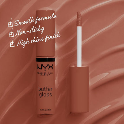 NYX Professional Makeup Butter Gloss, Lip Gloss, Shade: Bit of Honey