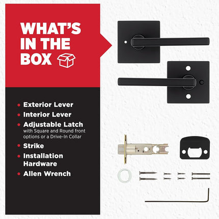 Kwikset 97300-913 Lever, Matte Black