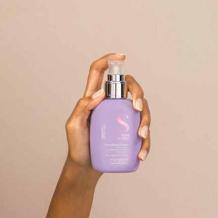 Alfaparf Milano Semi Di Lino Smoothing Cream - Leave-In Conditioner Spray for Long-Lasting, Frizz-Free Straight Hair - Heat Protection - 4.23 oz