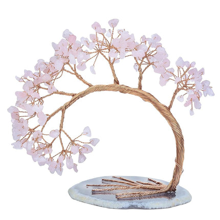 mookaitedecor Natural Rose Quartz Crystal Gemstone