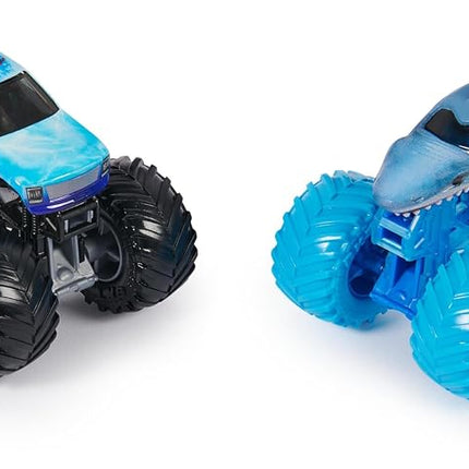 Monster Jam - Original Monster Jam Pack of Two with Authentic Monster Trucks in Scale 1:64, Crass Stunt Action from 3 Years (Assorted Designs, Random)