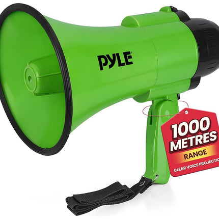 Pyle 30W Megaphone Bullhorn Speaker – Portable Han
