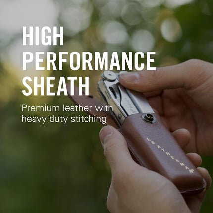 Leatherman Heritage Leather Sheath, Brass Snap Holster, Medium, Brown