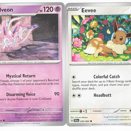 Sylveon & Eevee 022/064 Shrouded Fable Pokemon 2 C