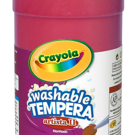 Crayola Red Washable Tempera Paint, 32-Ounce