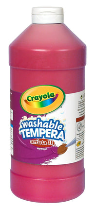 Crayola Red Washable Tempera Paint, 32-Ounce