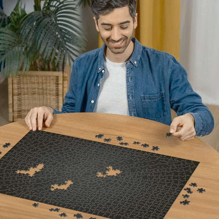 Ravensburger 12000054 - Krypt Black - 736 pieces jigsaw puzzle – Puzzle for adults and kids age 14 years up, monochrome puzzle, difficult puzzle