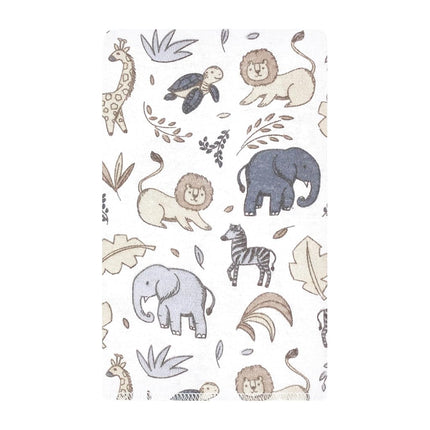 Hudson Baby Unisex Baby Flannel Burp Cloth 10pk, Neutral Safari, One Size