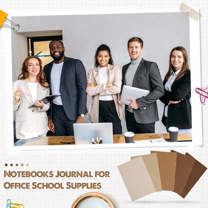 Eaasty 50 Pcs Mini Notebooks Lined Paper Bulk, Brown