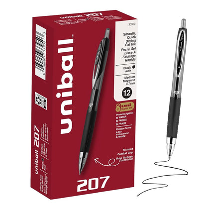 Uni-Ball San33950 - Signo Gel 207 Roller Ball Retractable Gel Pen