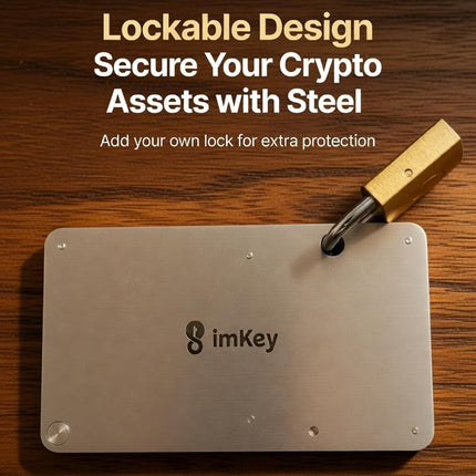 imKey S1 Fireproof Seed Phrase Storage – BIP39 Compatible Metal Backup for 12/18/24 Word Mnemonic bitcoin metal waterproof plate ethereum seed storage eth wallet solana wallet crypto