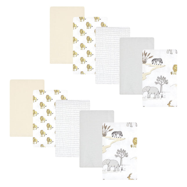 Hudson Baby Unisex Baby Cotton Flannel Burp Cloths