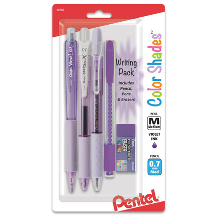 Pentel Color Shades Writing Pack - Includes; Penci
