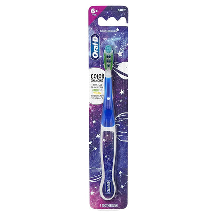 Oral-B Cross Action Kids Toothbrush, Soft Bristles, Ages 6+, 1 Count