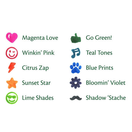 Crayola Ultra- Clean Washable Stampers Markers, 10Pc/Package