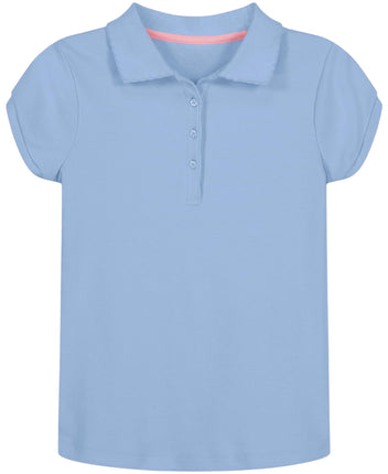 Nautica Girls' School Uniform Short Sleeve Polo Sh