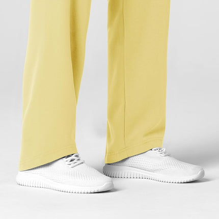 WonderWink Women's Stovepipe High-Low Hem Scrub Pant, Sunshine Yellow, Small