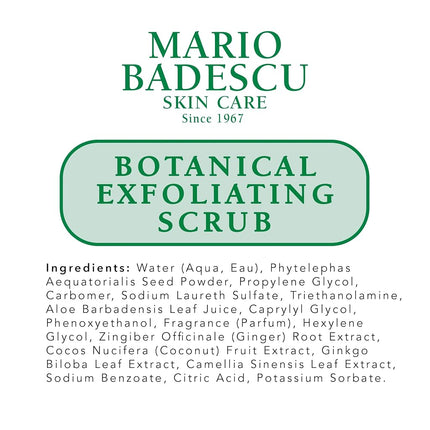 Mario Badescu Botanical Exfoliating Scrub, 3.4 oz.