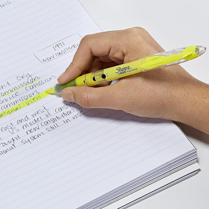 Sharpie Liquid Highlighters, Chisel Tip, Fluorescent Green, Box of 12