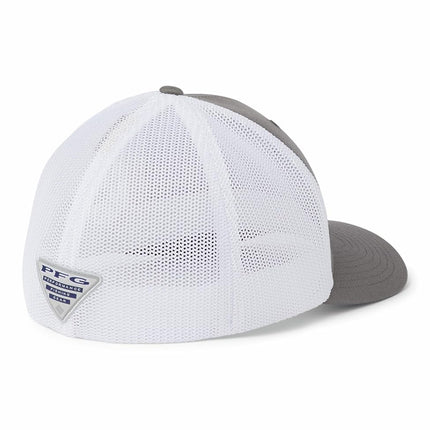 Columbia PFG Mesh Ball Cap - Titanium/Hook, Large/X-Large
