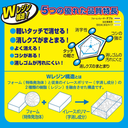 Sakura Crepas Eraser Foam Eraser Double 80 30 Count RFW-80 (30)