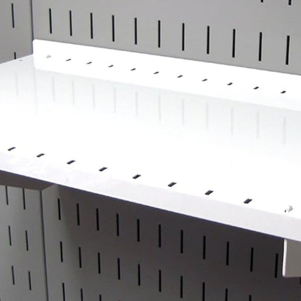 Wall Control ASM-SH-1609 W 9" Deep Pegboard Shelf Assembly for Wall Control Pegboard Only, White