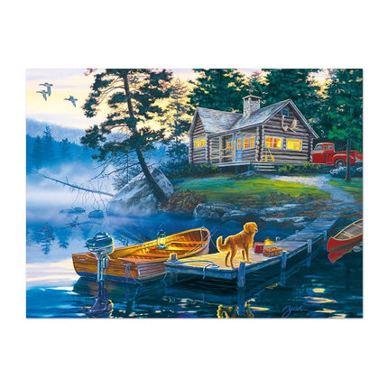 Buffalo Games - Sapphire Select - Darrell Bush - Silent Shores - 1000 Piece Jigsaw Puzzle – Challenging & Fun – Blue Core Puzzle Board – Giftable Display Box - Full Size Poster Included