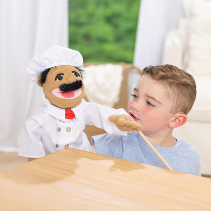 Melissa & Doug Títere Chef con Varilla de Madera Desmontable para Gestos Animados