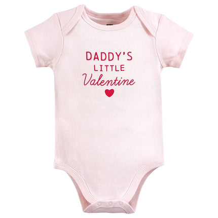 Grenouillères pour bébé Hudson Baby en coton, Mon Valentin, 9-12 mois