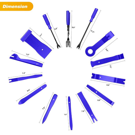 GOOACC - GRC-49 19Pcs Trim Removal Tool Set & Clip Plier Upholstery Remover Nylon Car Panel Removal Set with Portable Storage Bag