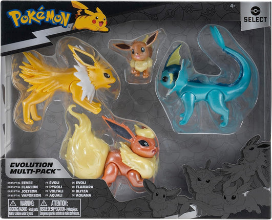 Pokemon Select Evolution Multipack (2" Eevee #1, 3