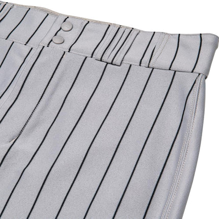 Champro Triple Crown 2.0 Tapered Bottom Baseball Pants with Pinstripes Gray, Black