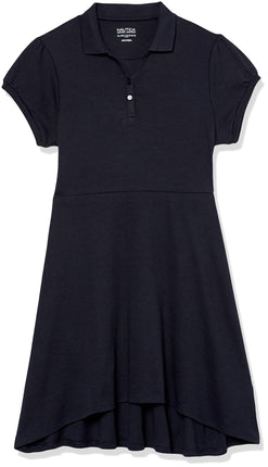 Nautica Girls' School Uniform Short Sleeve Polo Dr