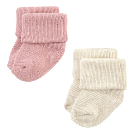 Hudson Baby Calcetines de Felpa y Algodón Ricos para Bebé Unisex Recién Nacido, Rosa Liso Neutro, 6-12 Meses, Rosa Liso Neutro, 6-12 Meses