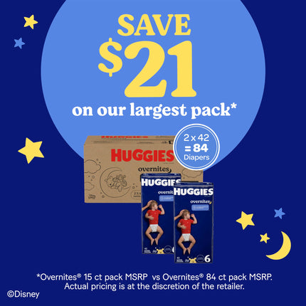 Diapers Size 6 (35+ lbs), Baby Diapers, 42 Diapers (Pack of 2), Total 84 ct