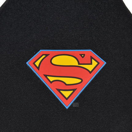 BDK Warner Brothers DC Comics Superman Car Accessories Floor Mats - Universal Fit Front 26 x 16.5 in & Rear 14 x 16.5 in, Full Set Black Car Mats with Non-Slip Grip