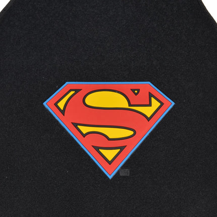 BDK Warner Brothers DC Comics Superman Car Accessories Floor Mats - Universal Fit Front 26 x 16.5 in & Rear 14 x 16.5 in, Full Set Black Car Mats with Non-Slip Grip