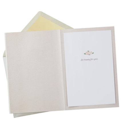 Hallmark Signature Wedding, Bridal Shower, or Engagement Card (Here Comes The Bride)