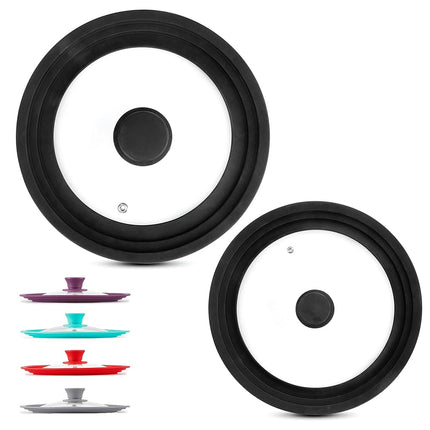 Modern Innovations Universal Lids 2 Pack Black