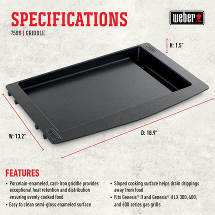 Weber 7599 Plancha Weber Genesis II