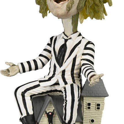 NECA Figure Head Knocker Beetlejuice Striped Suit 