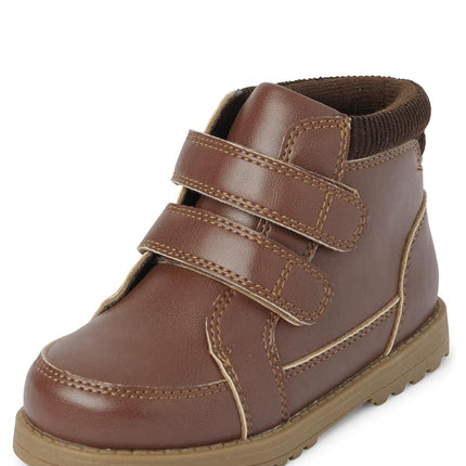 Bota corta de tobillo para niños y pequeños Gymboree, café clásico, 5 de niño