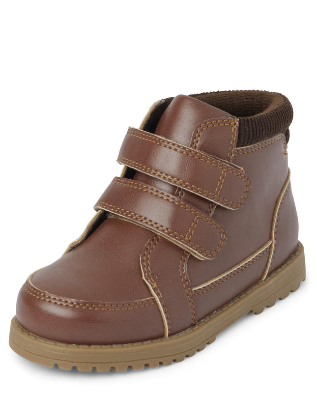 Gymboree Boys And Toddler Short Ankle Boot, Classic Brown, 5 Toddler
