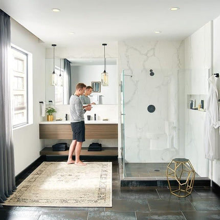 Moen YB0486BL Align Barra de Toalla de Mano para Baño, Negro Mate