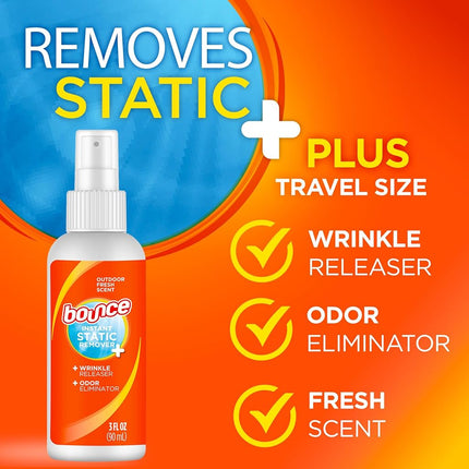 Bounce Rapid Touch-Up 3-In-1 Wrinkle Release Spray 3 oz